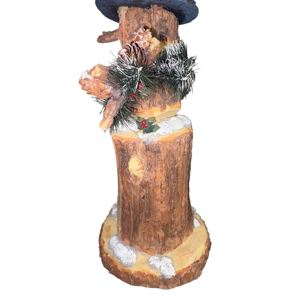 Roman, Inc.‎ Rustic Wooden Snowman Music Box "Walking In A Winter Wonderland" - Picture 11 of 16